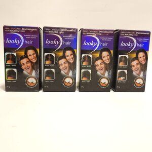 Looky Hair Building Fibers BLACK - Natural Cotton Hair Fibers for Men & Women